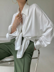 Oversized Blouse Dames met Kraag - Giulia Bellamore