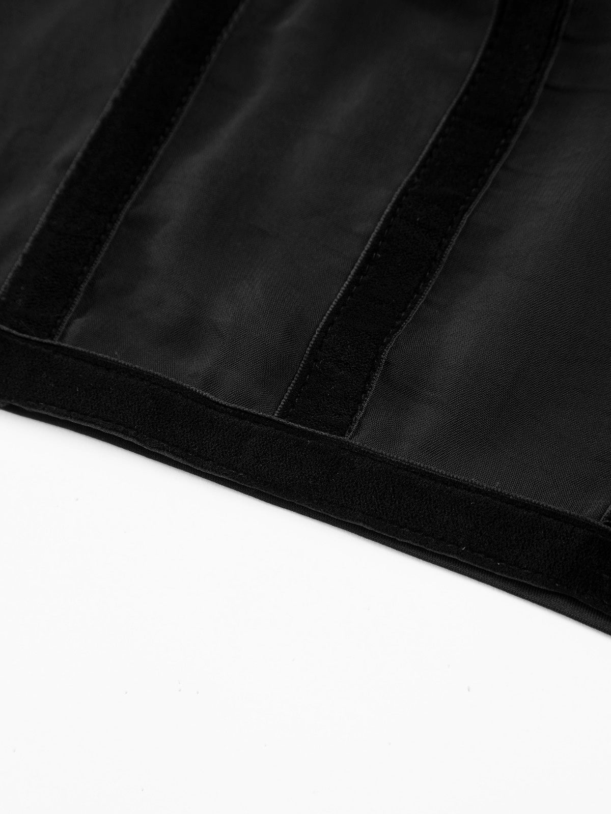 Zwarte Mesh Crop Top Dames met Strikbandjes - Alessia Bellamore