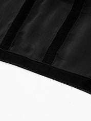 Zwarte Mesh Crop Top Dames met Strikbandjes - Alessia Bellamore