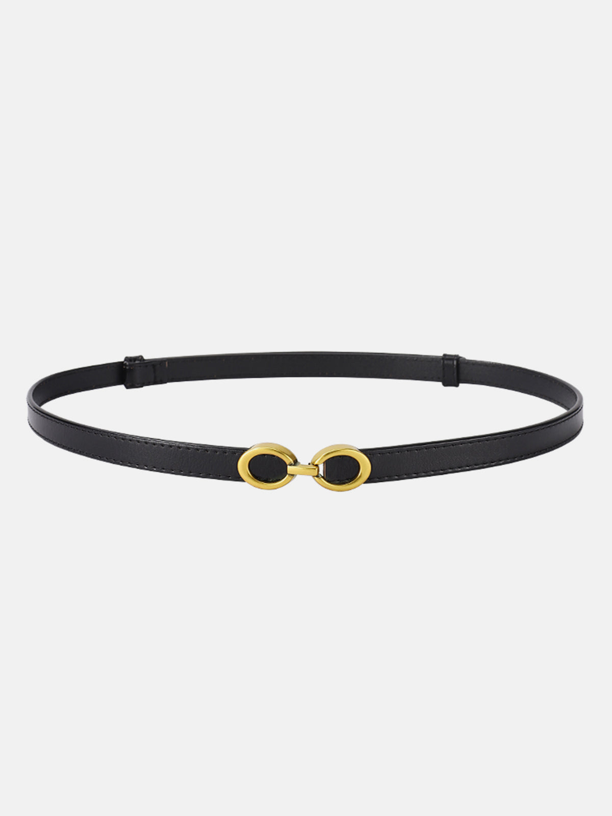 Alessia Smalle leren riem dames – elegante leren taille riem met ringgesp