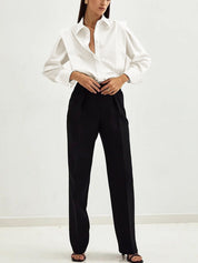 Oversized Blouse Dames Katoen - Valeria Bellamore