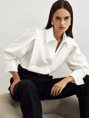 Oversized Blouse Dames Katoen - Valeria Bellamore