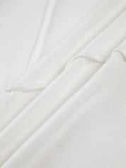 Dames Longsleeve Geribd Top Pijpnaad Detail Aansluitend - Zwart / Wit / Navy - Maelen