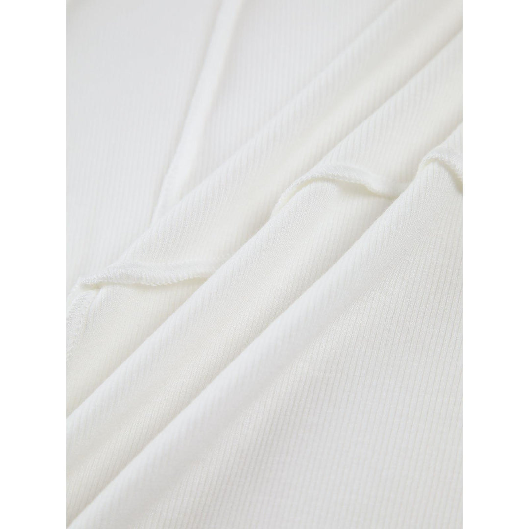 Aline Top | Elegante Ribtop met Figuurvormende Pasvorm en Luxe Afwerking