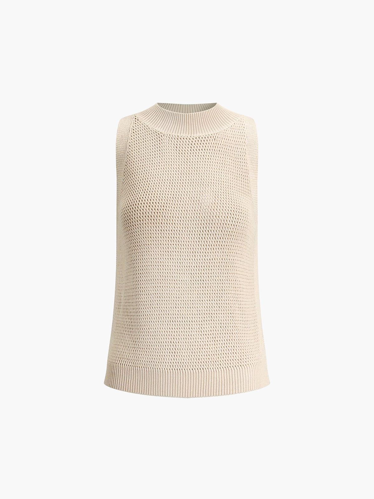 Luna Topje | Gebreide holle tanktop voor dames