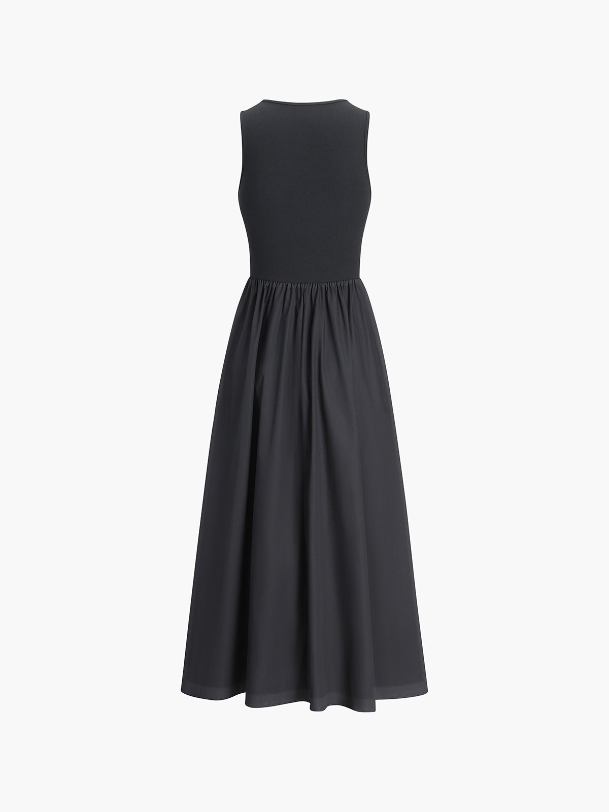 Lange Jurk Dames | Maxi Jurk met Ronde Hals en Stretch - Valentina Romano