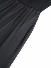 Lange Jurk Dames | Maxi Jurk met Ronde Hals en Stretch - Valentina Romano