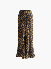 Lange Rok Dames | Luipaard Print Maxi Rok Slim Fit - Isabella Bellucci