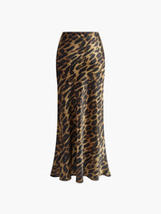 Lange Rok Dames | Luipaard Print Maxi Rok Slim Fit - Isabella Bellucci