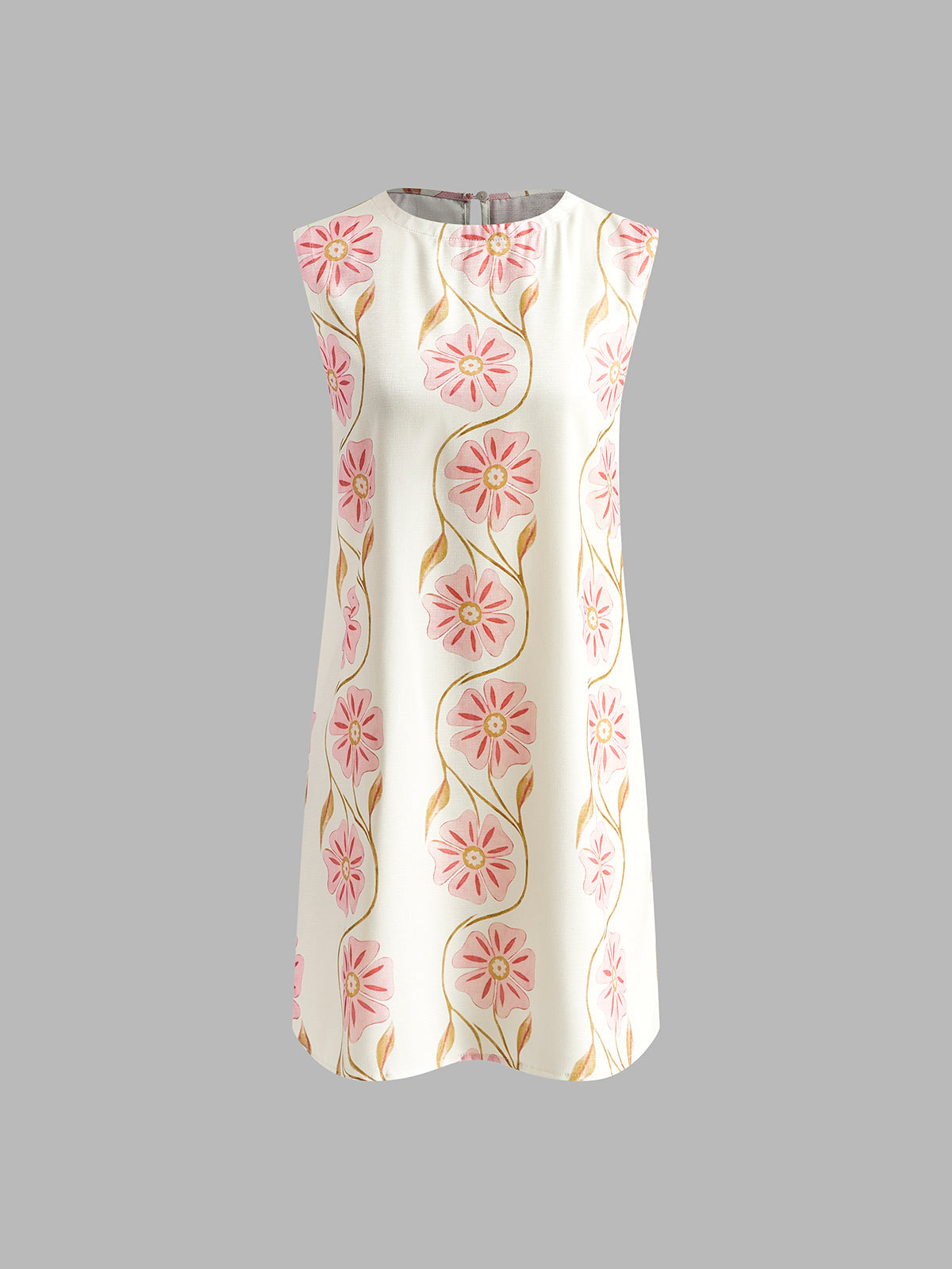 Linnen Korte Zomerjurk met Bloemenprint - Giulia Bellamore