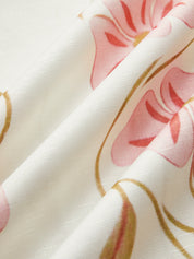 Linnen Korte Zomerjurk met Bloemenprint - Giulia Bellamore