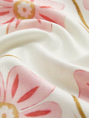 Linnen Korte Zomerjurk met Bloemenprint - Giulia Bellamore