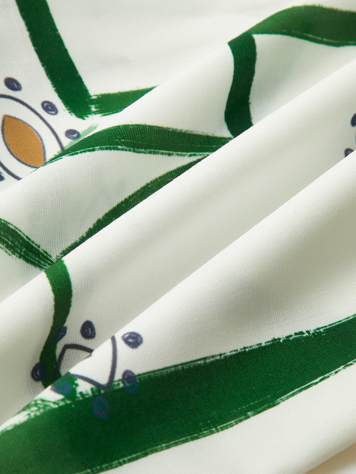 Dames linnen set met blouse en korte broek met print - Valentina Romano