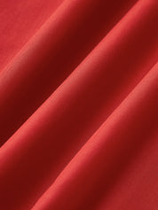 Dames Maxi Jurk Rugdecolleté Effen Geweven Stof - Zwart / Wit / Rood - Maelen