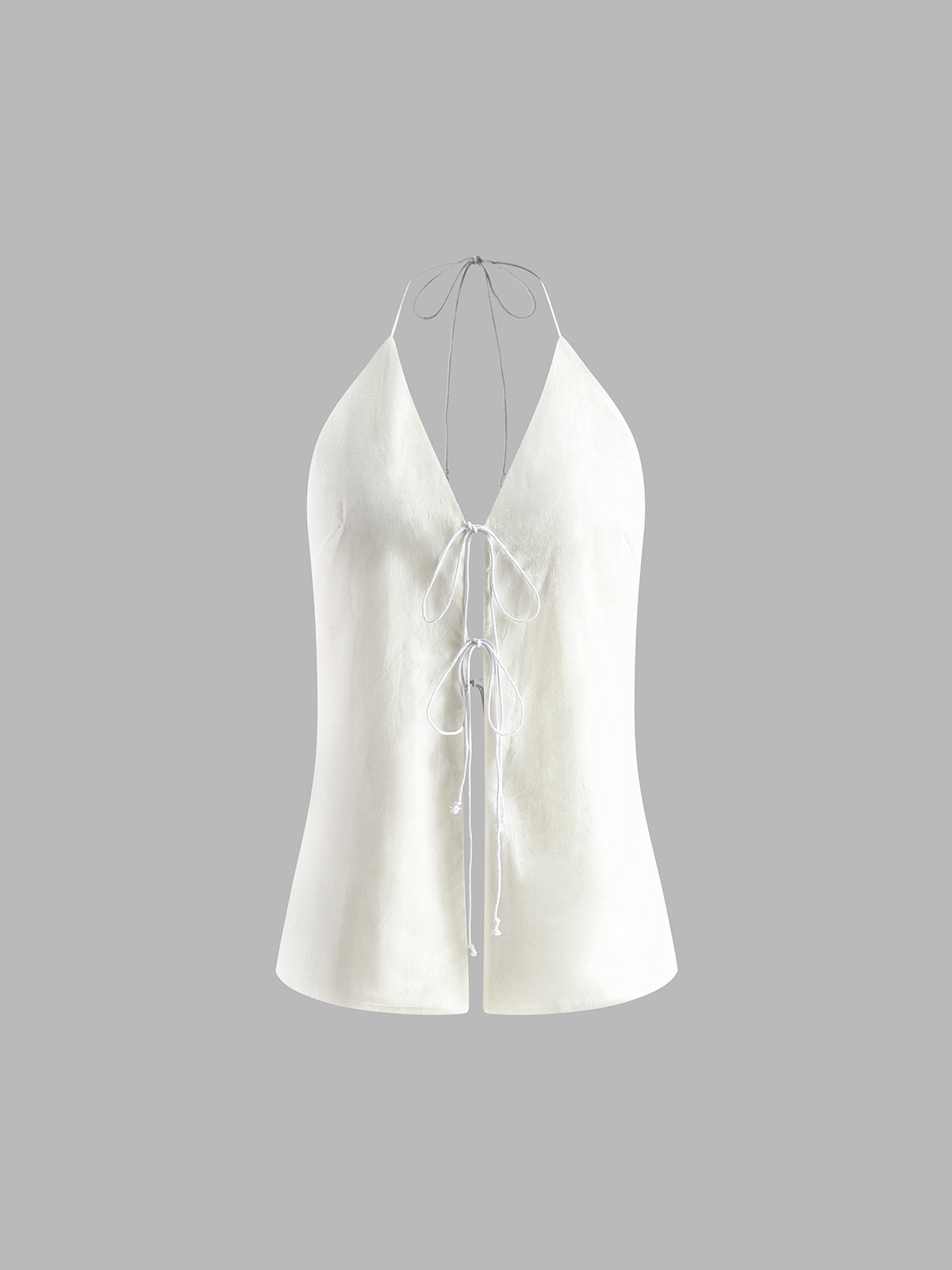 Katoenen Linnen Set met Haltertop en Korte Broek - Alessia Bellamore