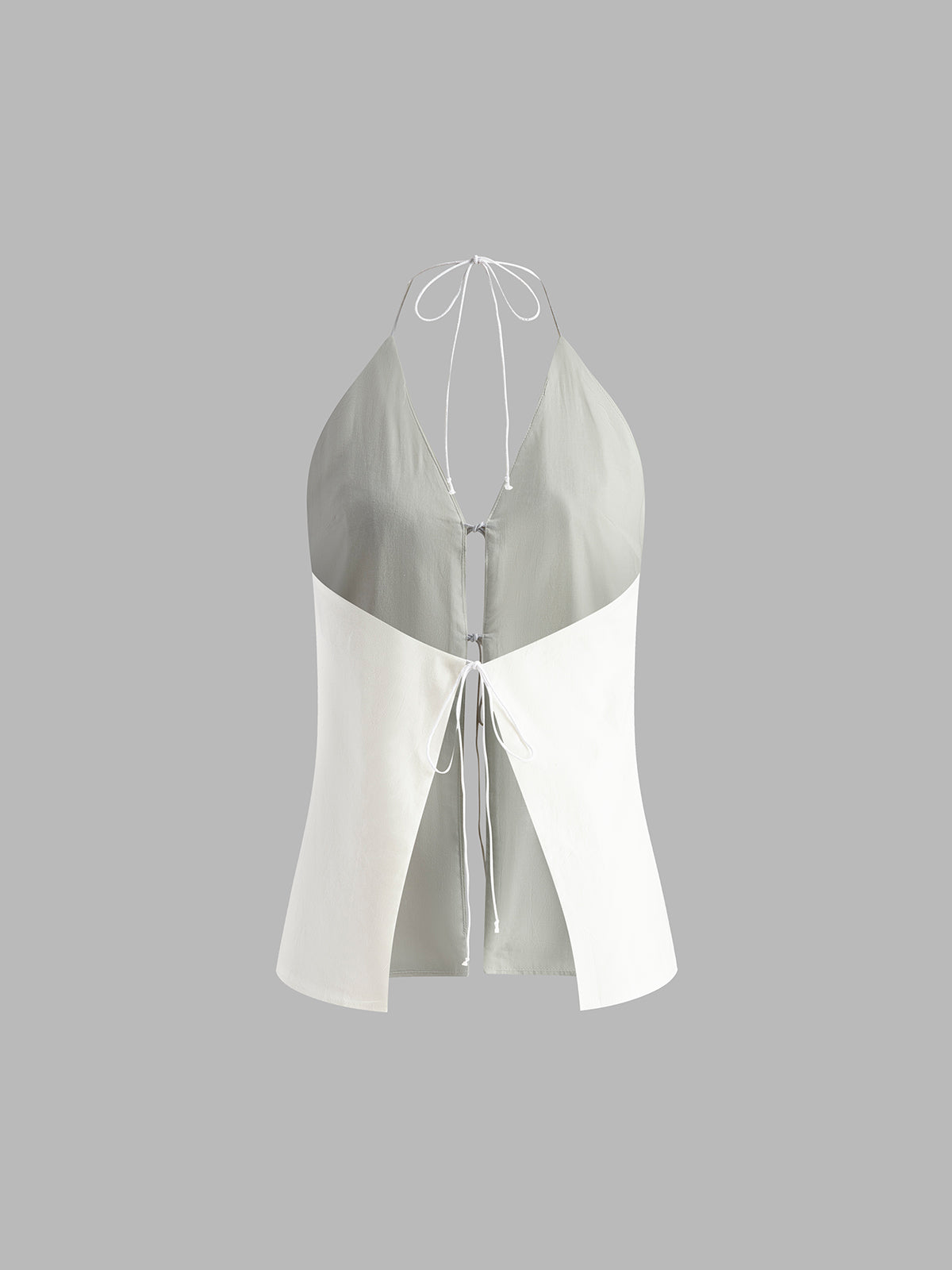 Katoenen Linnen Set met Haltertop en Korte Broek - Alessia Bellamore