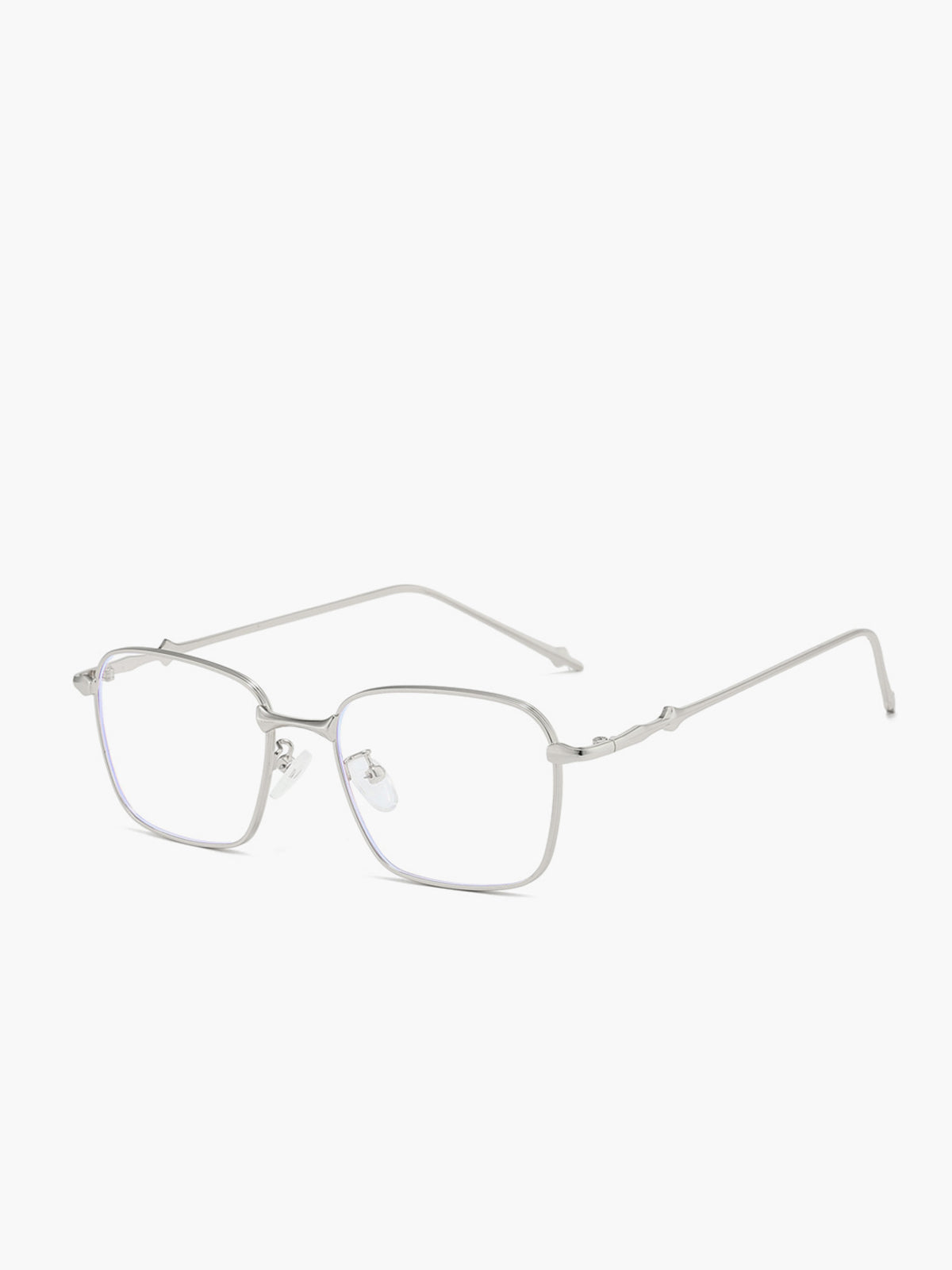 Computerbril Dames met Dun Zilver Metalen Frame en Blauwlichtfilter - Zilver - Maelen