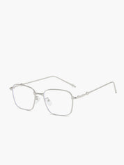 Computerbril Dames met Dun Zilver Metalen Frame en Blauwlichtfilter - Zilver - Maelen
