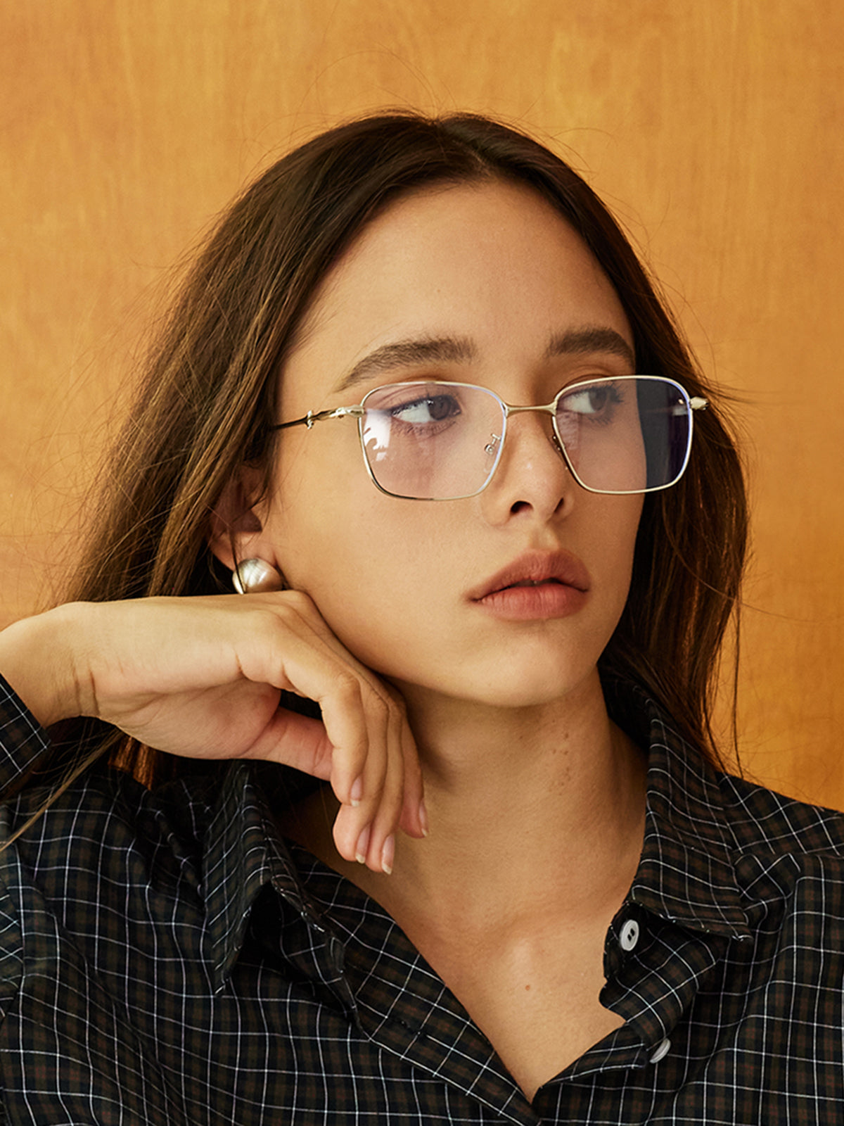 Computerbril Dames met Dun Zilver Metalen Frame en Blauwlichtfilter - Zilver - Maelen