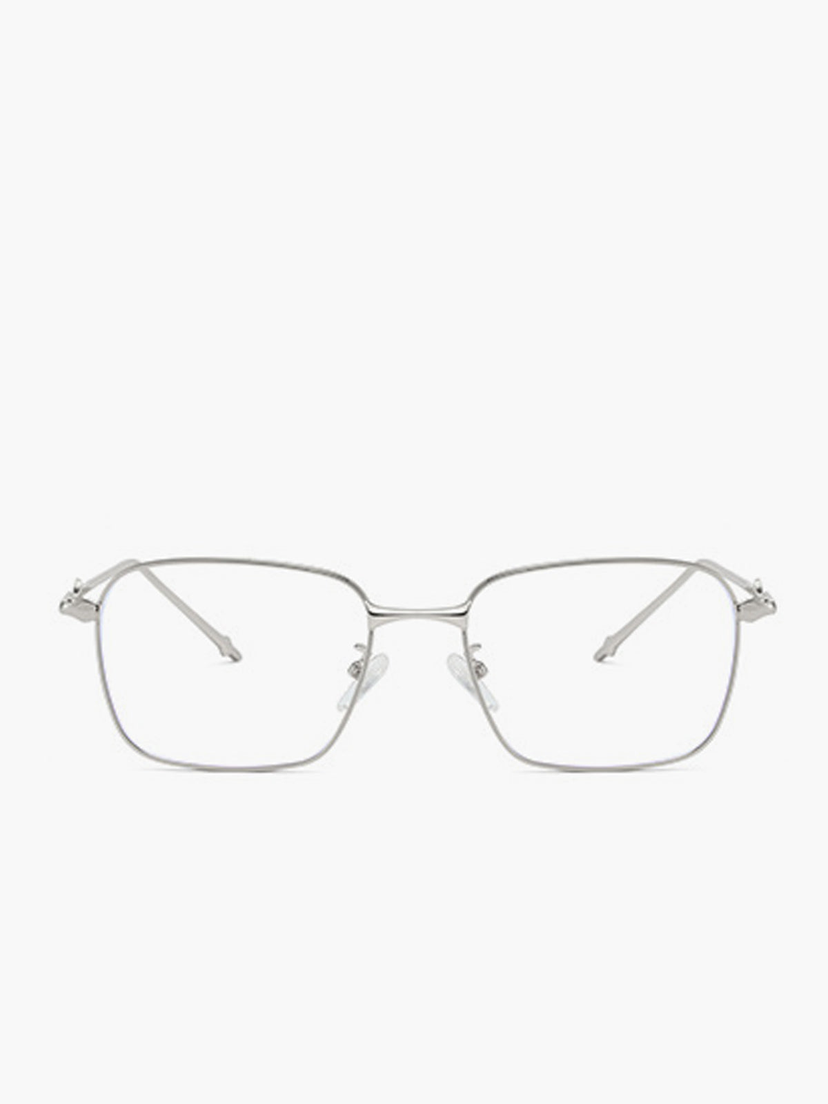 Computerbril Dames met Dun Zilver Metalen Frame en Blauwlichtfilter - Zilver - Maelen