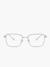 Computerbril Dames met Dun Zilver Metalen Frame en Blauwlichtfilter - Zilver - Maelen