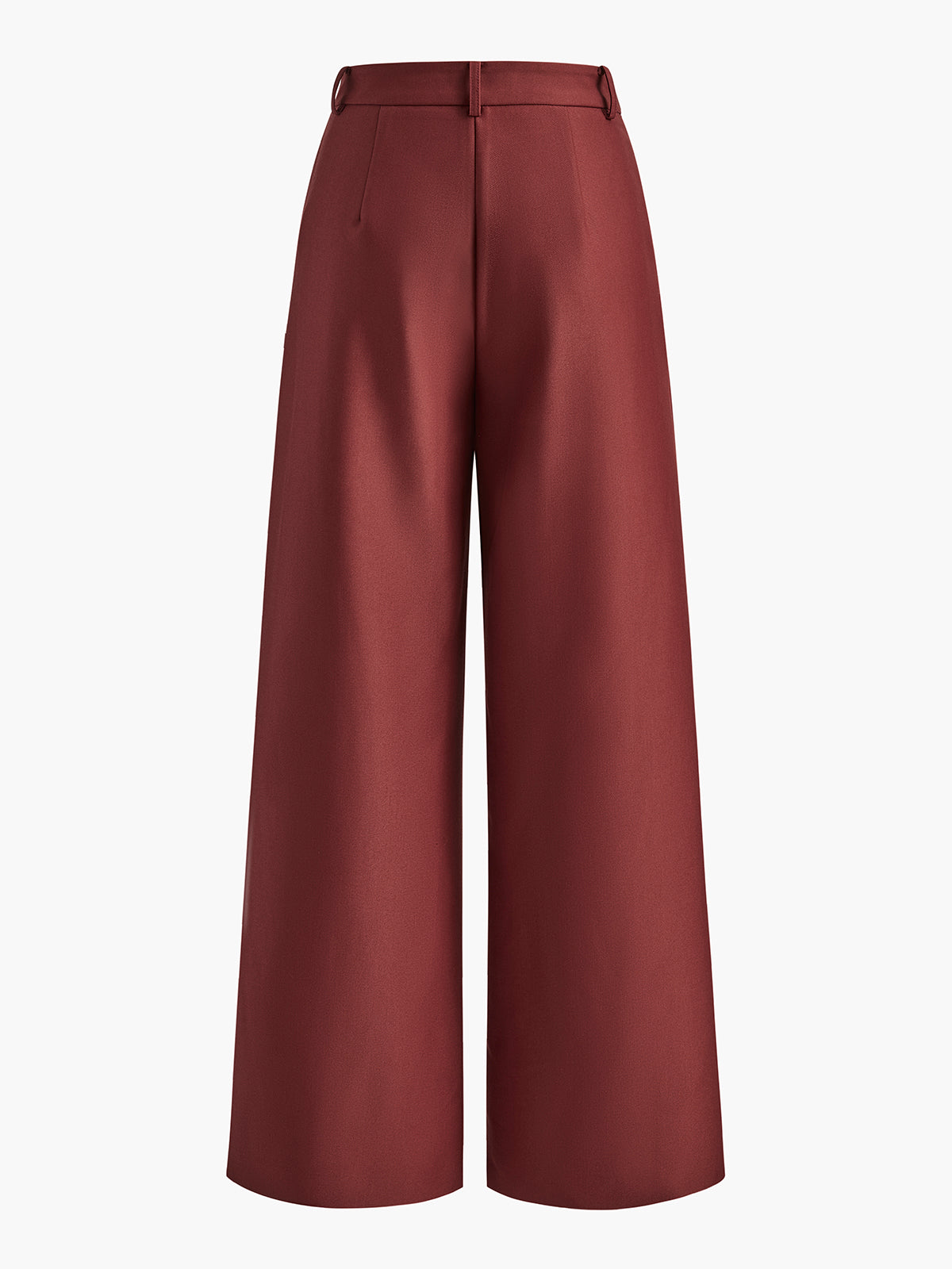 Dames Wide Leg Pantalon Hoge Taille Geweven Stof - Zwart / Wit / Khaki - Maelen