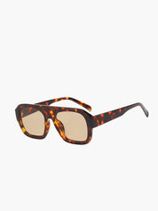 Aviator Zonnebril Dames met Tortoise Montuur en UV400 - Bruin / Zwart - Maelen