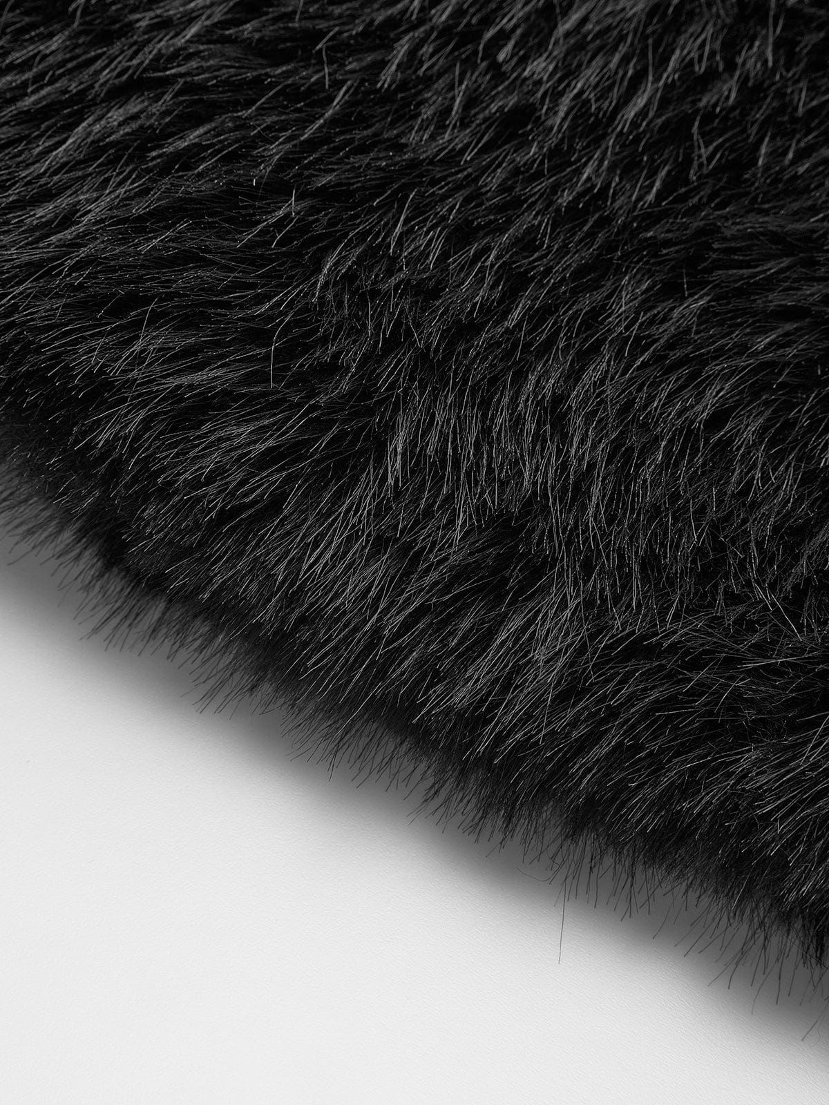 Alessia Zwarte dames faux fur winterjas – chique nepbont jas met luxe uitstraling