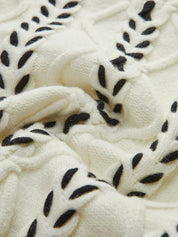 Gebreide Trui Dames met Print en Ronde Hals - Serena Bellamonte