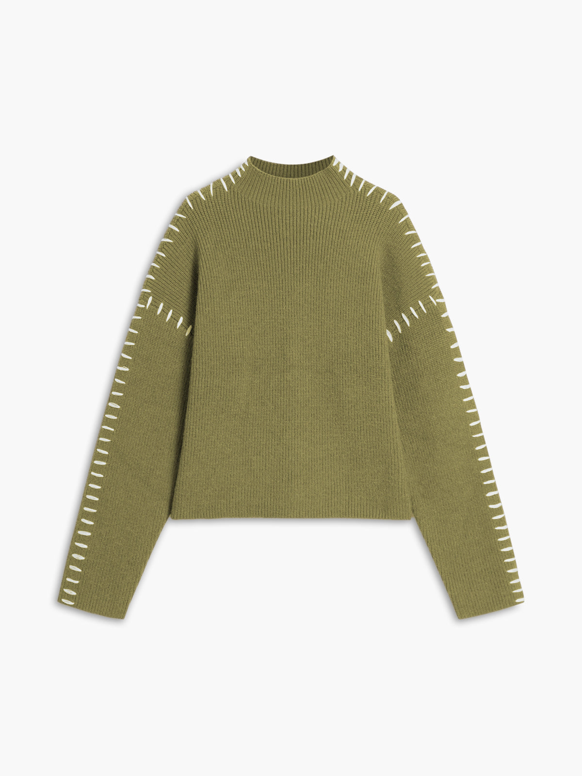 Oversized Trui Dames | Gebreide Trui met Opstaande Kraag - Valentina Romano
