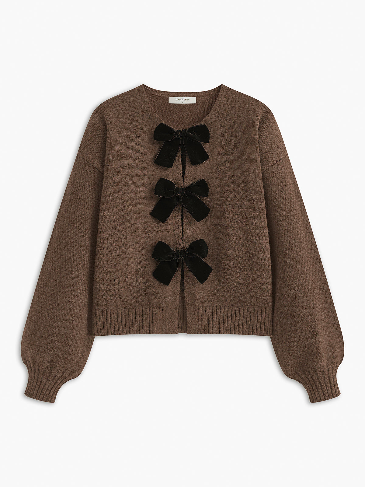 Dames trui met strikdetails en lange mouwen - Valentina Belluci