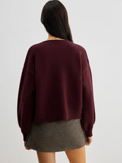 Dames trui met strikdetails en lange mouwen - Valentina Belluci