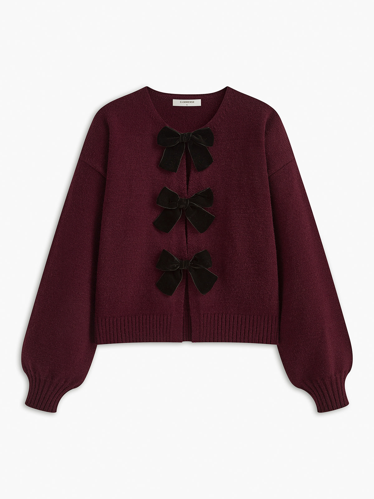 Dames trui met strikdetails en lange mouwen - Valentina Belluci