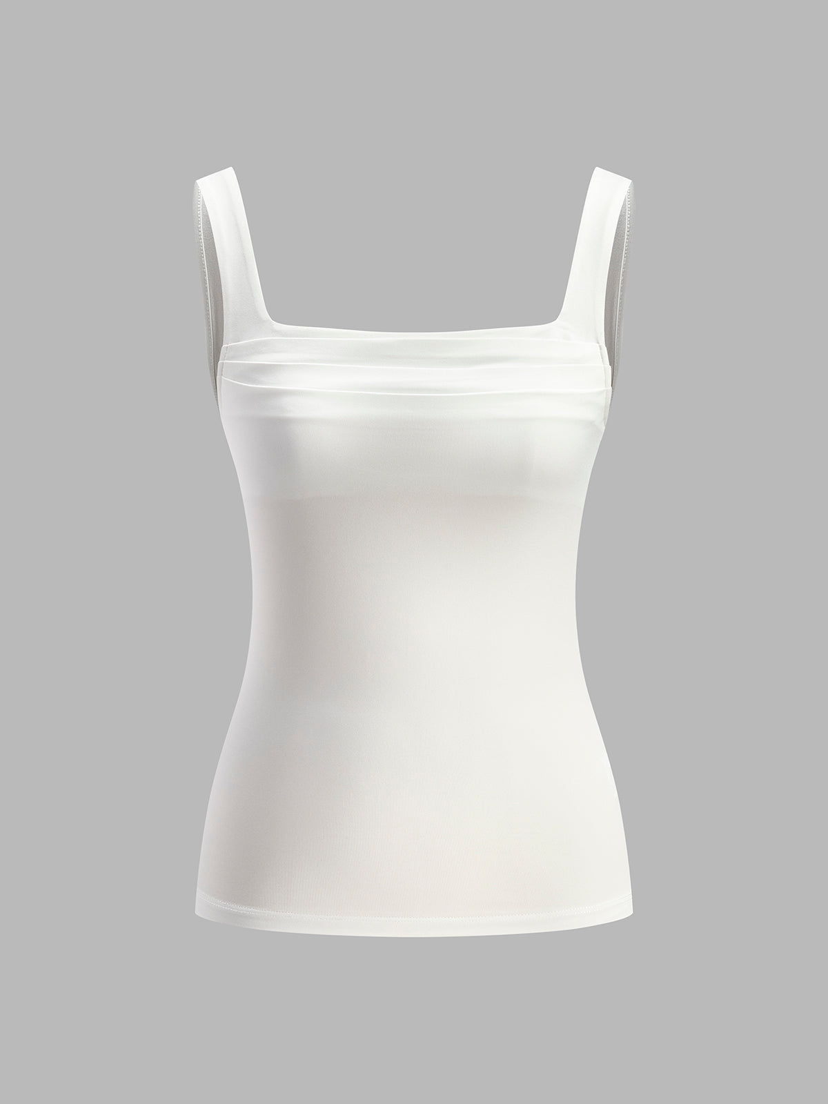 Givana | Zomer Musthave Dames Crop Top met Vierkante Hals - Gedrapeerd, Luchtig en Veelzijdig - Wit / Zwart