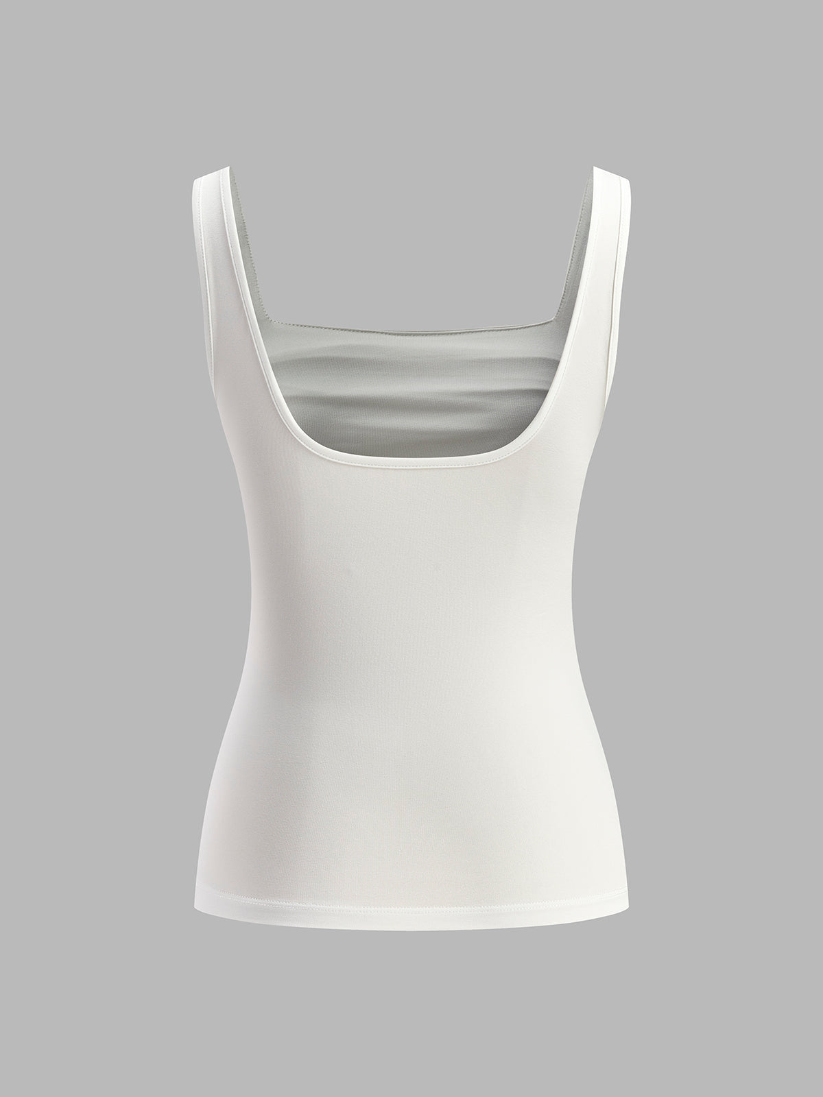 Givana | Zomer Musthave Dames Crop Top met Vierkante Hals - Gedrapeerd, Luchtig en Veelzijdig - Wit / Zwart