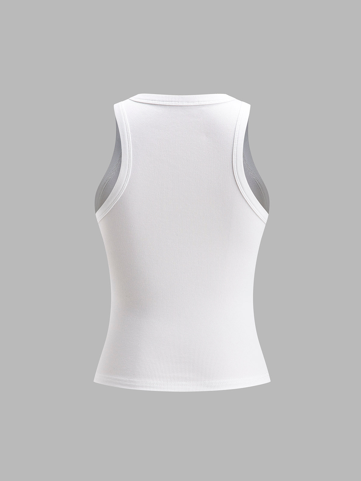 Rib Crop Top Dames Aansluitend - Giulia Fiora