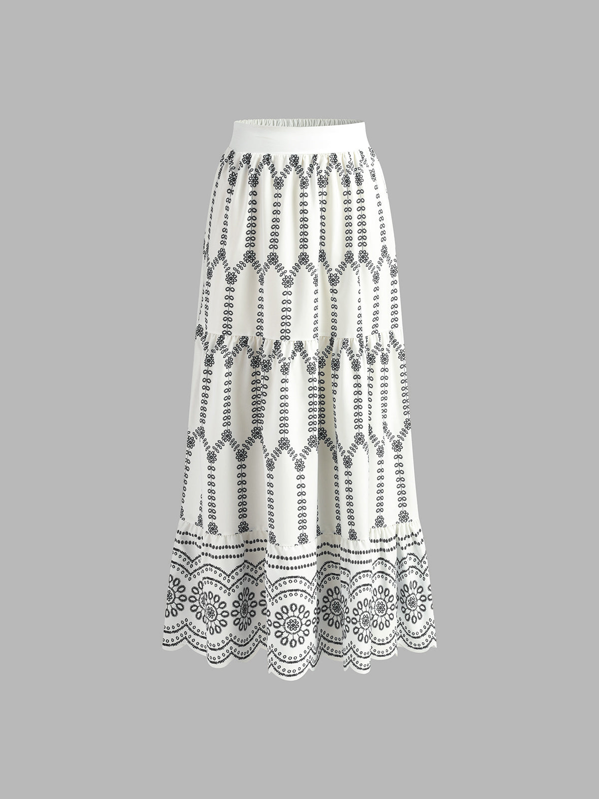 Zomer Set Dames met Print Top en Maxi Rok - Giulia Bellamore