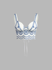 Zomer Set Dames met Print Top en Maxi Rok - Giulia Bellamore