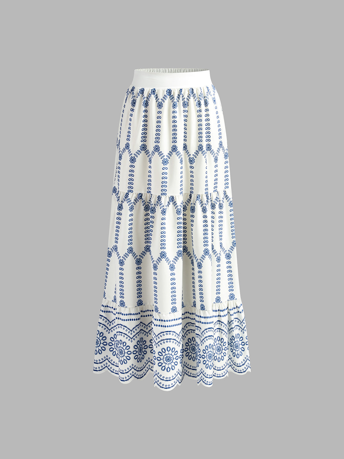 Zomer Set Dames met Print Top en Maxi Rok - Giulia Bellamore