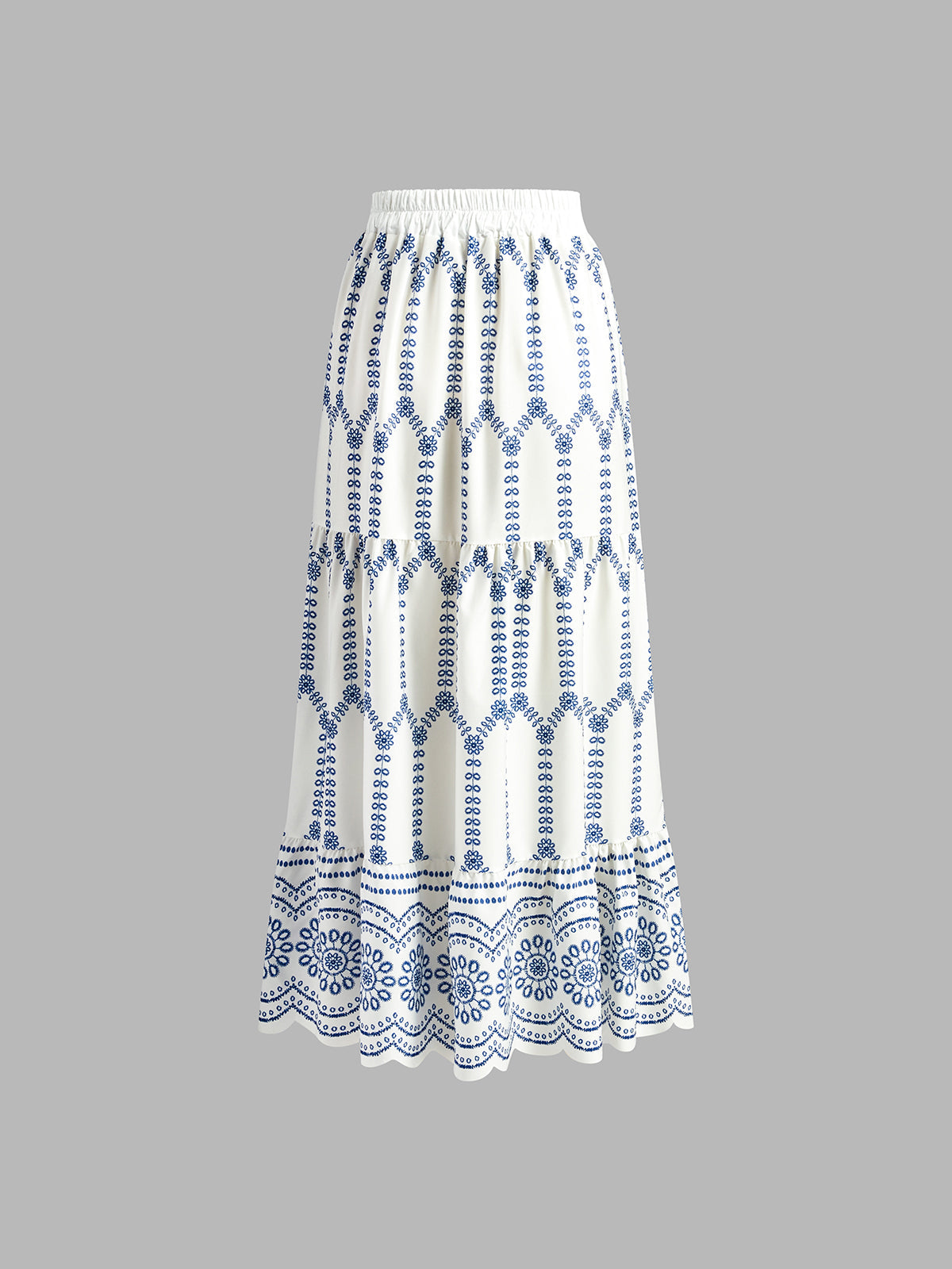 Zomer Set Dames met Print Top en Maxi Rok - Giulia Bellamore