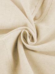 Beige dames linnen set met top en wijde broek - Giulia Bellamore