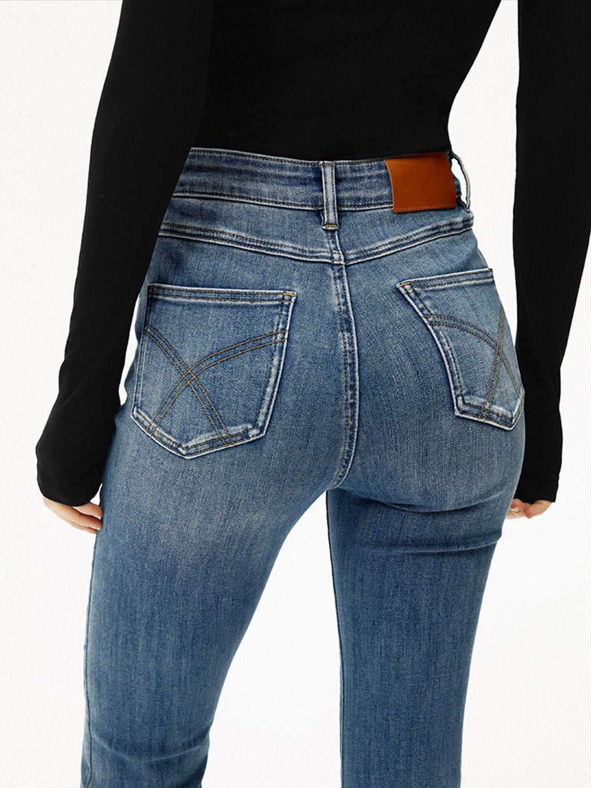 Nikola | High-Waist Bootcut Jeans Dames Slim Fit - Stretch, Slankend en Beenverlengend - Marine Blauw
