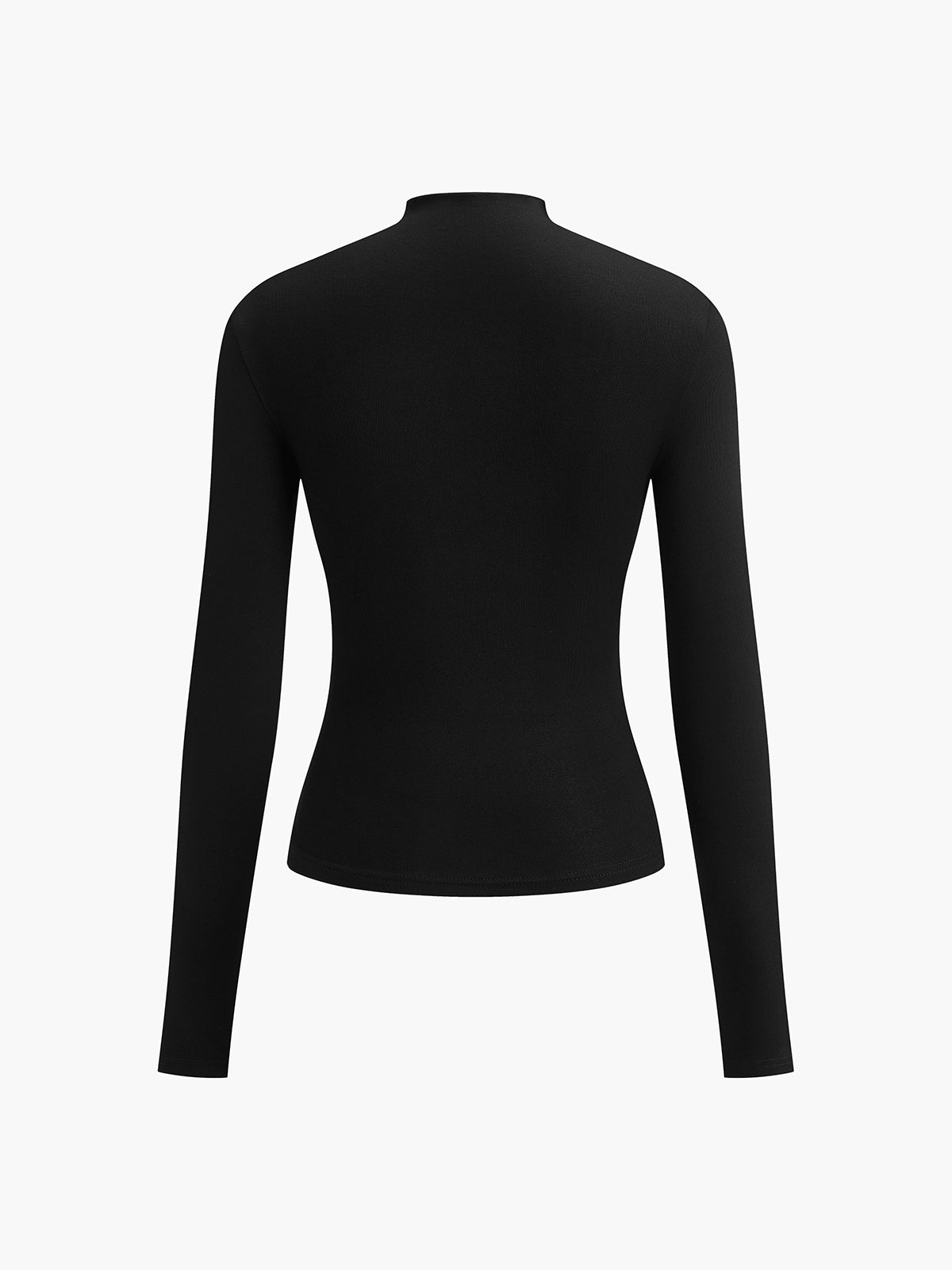 Shirt met Ruches en Lange Mouwen Dames | Aansluitende Jersey Top – Valentina Romano