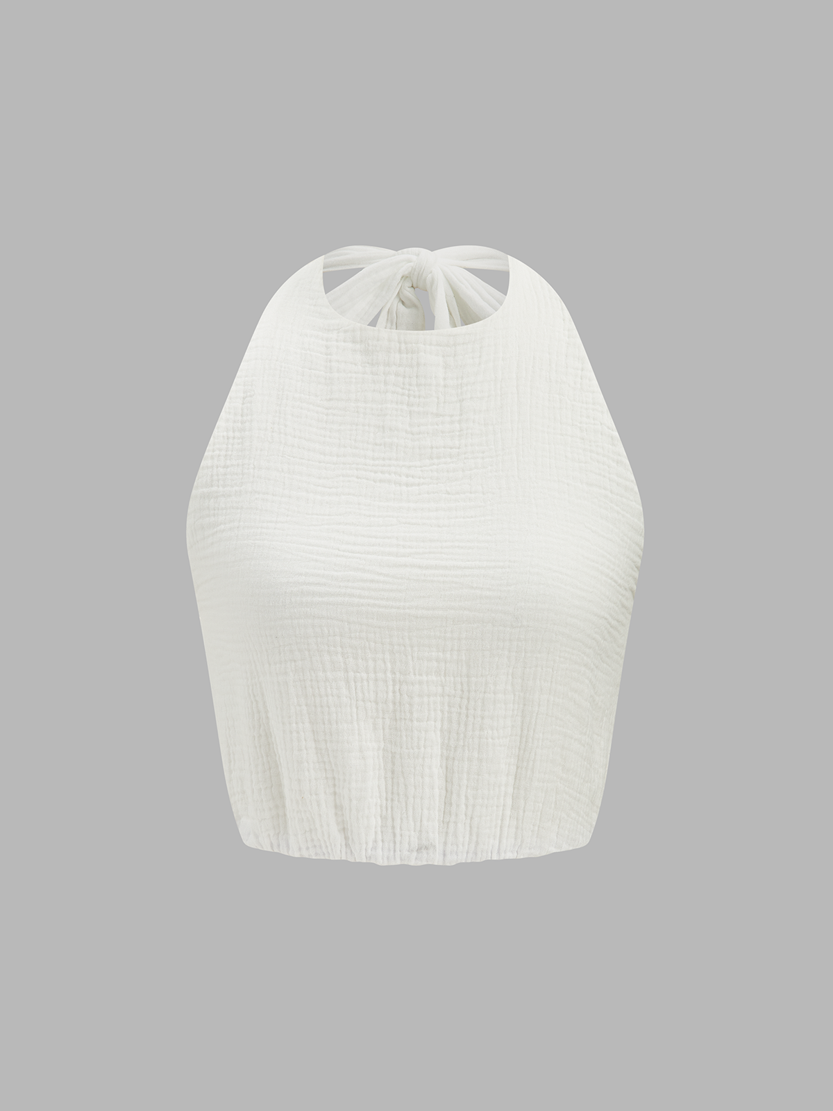 Dames Tweedelig Setje Halter Top en Cargo Broek Katoen Blend - Wit - Maelen