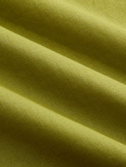 Dames Maxi Jurk Mouwloos Katoen Linnen Cutout Detail - Groen - Maelen