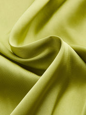 Dames Satijnen Blouse Mouwloos Cowl Neck Peplum - Groen - Maelen