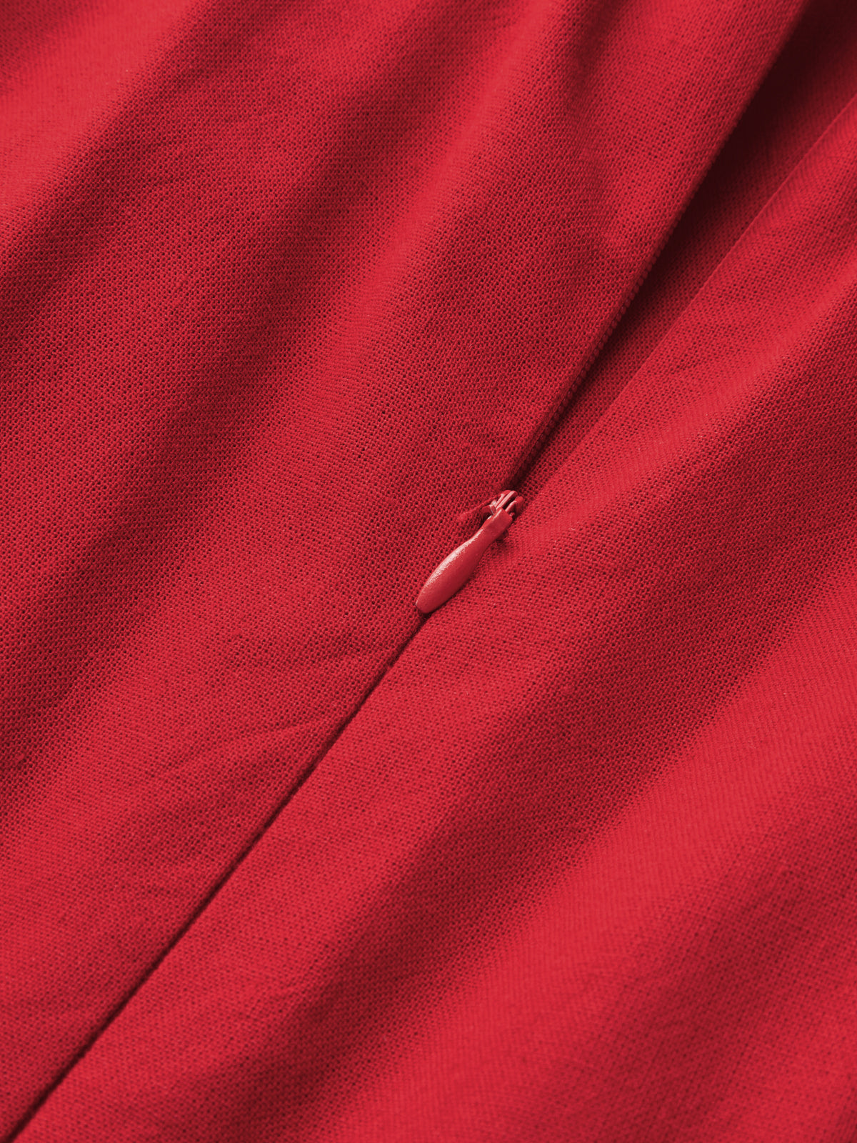 Dames Maxi Jurk Halter Katoen Linnen Split - Rood - Maelen