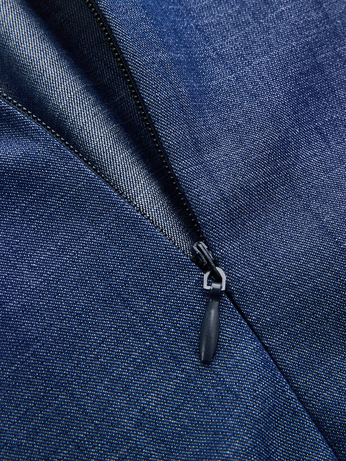 Dames Midi Jurk Mouwloos Asymmetrische Zoom Aansluitend - Blauw - Maelen