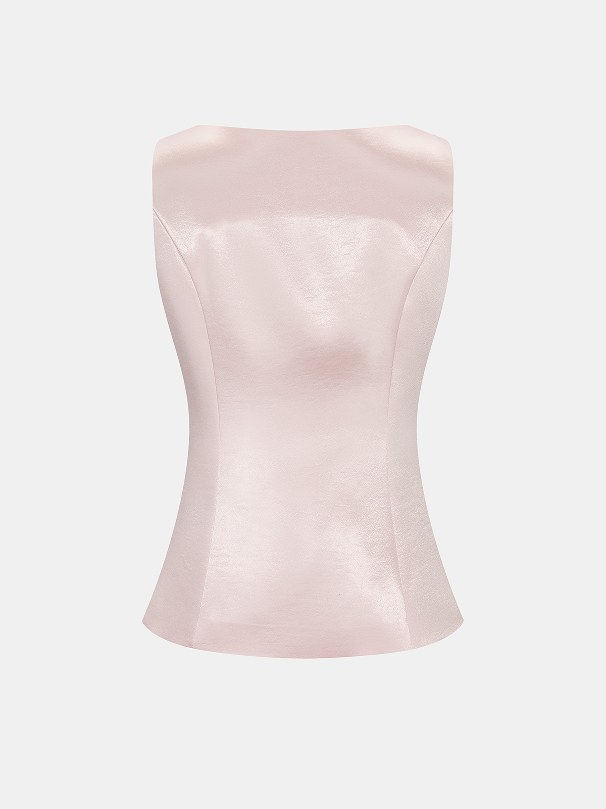 Dames Tweedelig Satijnen Setje Mouwloze Top en Shorts - Roze - Maelen