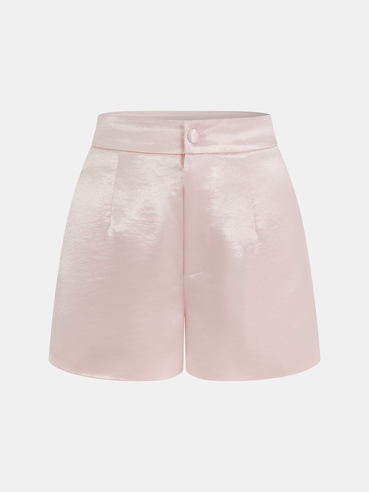 Dames Tweedelig Satijnen Setje Mouwloze Top en Shorts - Roze - Maelen